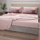 Draps en coton, Parure de lit avec taies d'oreiller en impression digitale Shabby 337
