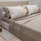 Draps en coton, Parure de lit avec taies d'oreiller en impression digitale Shabby 339