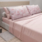 Draps en Coton, Ensemble de Lit avec Taies d'Oreiller en Impression Digitale Shabby 340