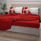 Draps en Coton, Ensemble de Lit avec Taies d'Oreiller en Impression Digitale Shabby 344