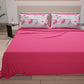 Draps en Coton, Ensemble de Lit avec Taies d'Oreiller en Impression Digitale Shabby 346