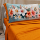 Lenzuola in Cotone, Completo Letto con Federe in Stampa Digitale Petalo 17 Arancione