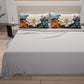 Draps en coton, Parure de lit avec taies d'oreiller en impression numérique florale 05-10