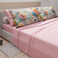 Lenzuola in Cotone, Completo Letto con Federe in Stampa Digitale Floreale 05-11