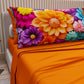 Draps en coton, Parure de lit avec taies d'oreiller en impression numérique florale 05-12