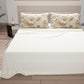 Draps en Coton, Parure de Lit avec Taies d'Oreiller à Imprimé Floral Numérique 05-13