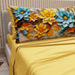 Draps en Coton, Parure de Lit avec Taies d'Oreiller à Imprimé Floral Numérique 05-16