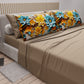 Draps en Coton, Parure de Lit avec Taies d'Oreiller à Imprimé Floral Numérique 05-16