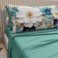 Lenzuola in Cotone, Completo Letto con Federe in Stampa Digitale Floreale 05-19