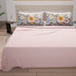 Draps en Coton, Parure de Lit avec Taies d'Oreiller à Imprimé Floral Numérique 05-20