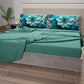 Lenzuola in Cotone, Completo Letto con Federe in Stampa Digitale Floreale 05-21