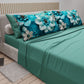 Lenzuola in Cotone, Completo Letto con Federe in Stampa Digitale Floreale 05-21