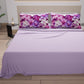 Draps en Coton, Parure de Lit avec Taies d'Oreiller à Imprimé Floral Numérique 05-23