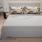 Lenzuola in Cotone, Completo Letto con Federe in Stampa Digitale Floreale 05-5