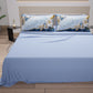 Draps en Coton, Parure de Lit avec Taies d'Oreiller en Impression Numérique Florale 06-15