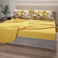Draps en Coton, Parure de Lit avec Taies d'Oreiller en Impression Digitale Florale 06-20