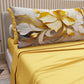 Draps en Coton, Parure de Lit avec Taies d'Oreiller en Impression Digitale Florale 06-20