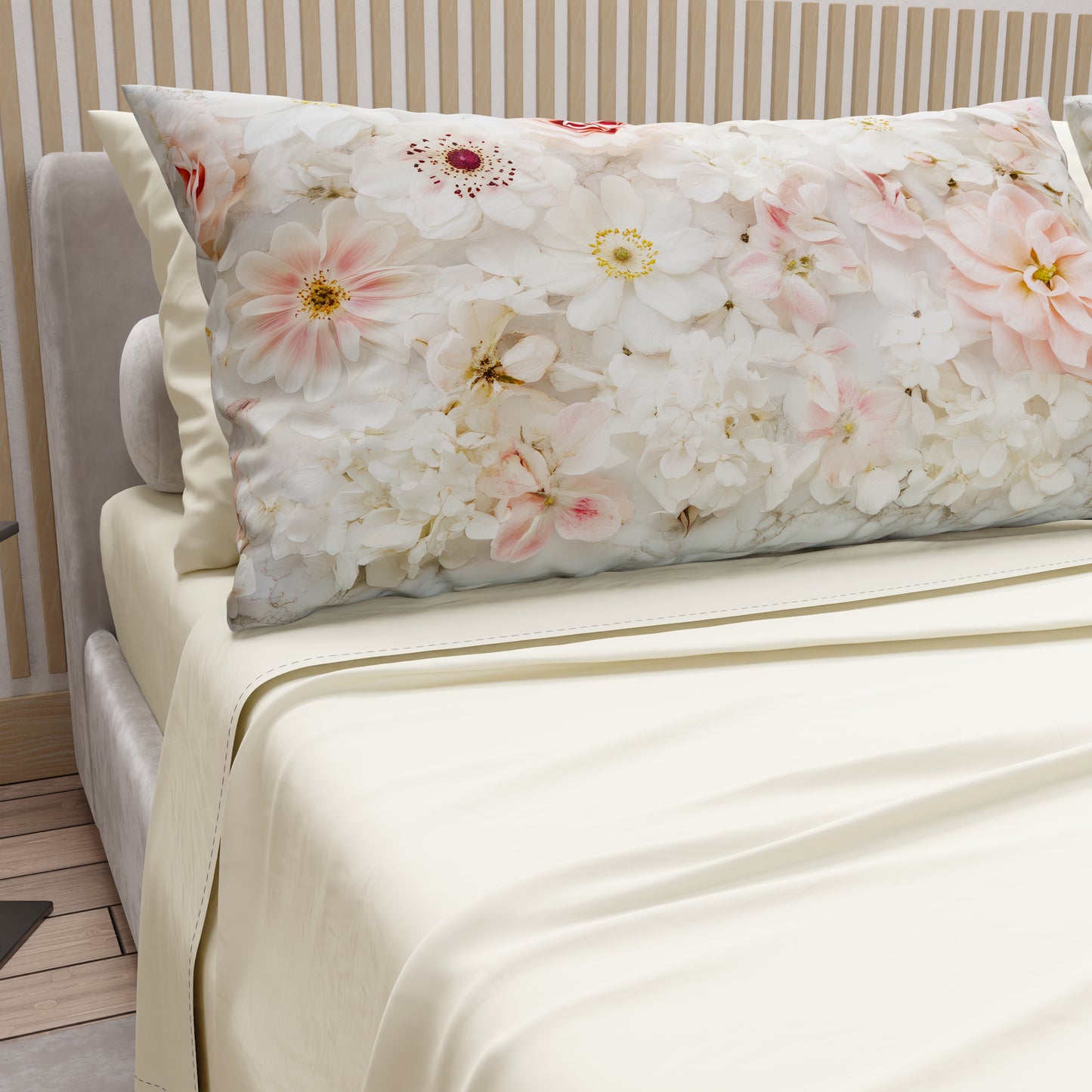 Lenzuola in Cotone, Completo Letto con Federe in Stampa Digitale Floreale 06-21