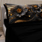 Draps en Coton, Parure de Lit avec Taies d'Oreiller en Impression Digitale Florale 06-22