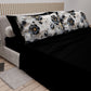 Draps en Coton, Parure de Lit avec Taies d'Oreiller en Impression Numérique Florale 06-7
