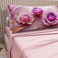 Lenzuola in Cotone, Completo Letto con Federe in Stampa Digitale Floreale 06-8