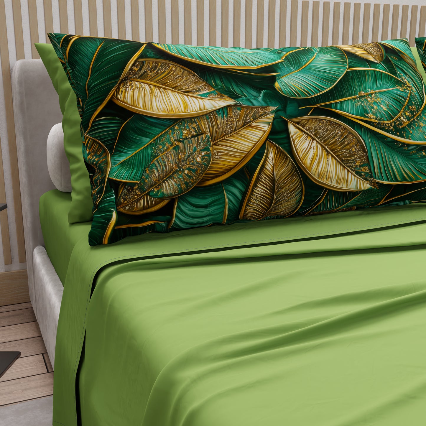 Lenzuola in Cotone, Completo Letto con Federe in Stampa Digitale Tropical 06-1