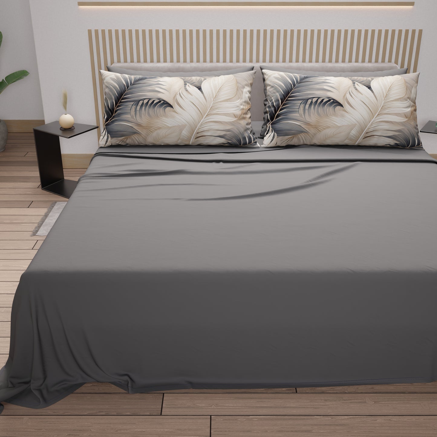 Lenzuola in Cotone, Completo Letto con Federe in Stampa Digitale Tropical 06-10