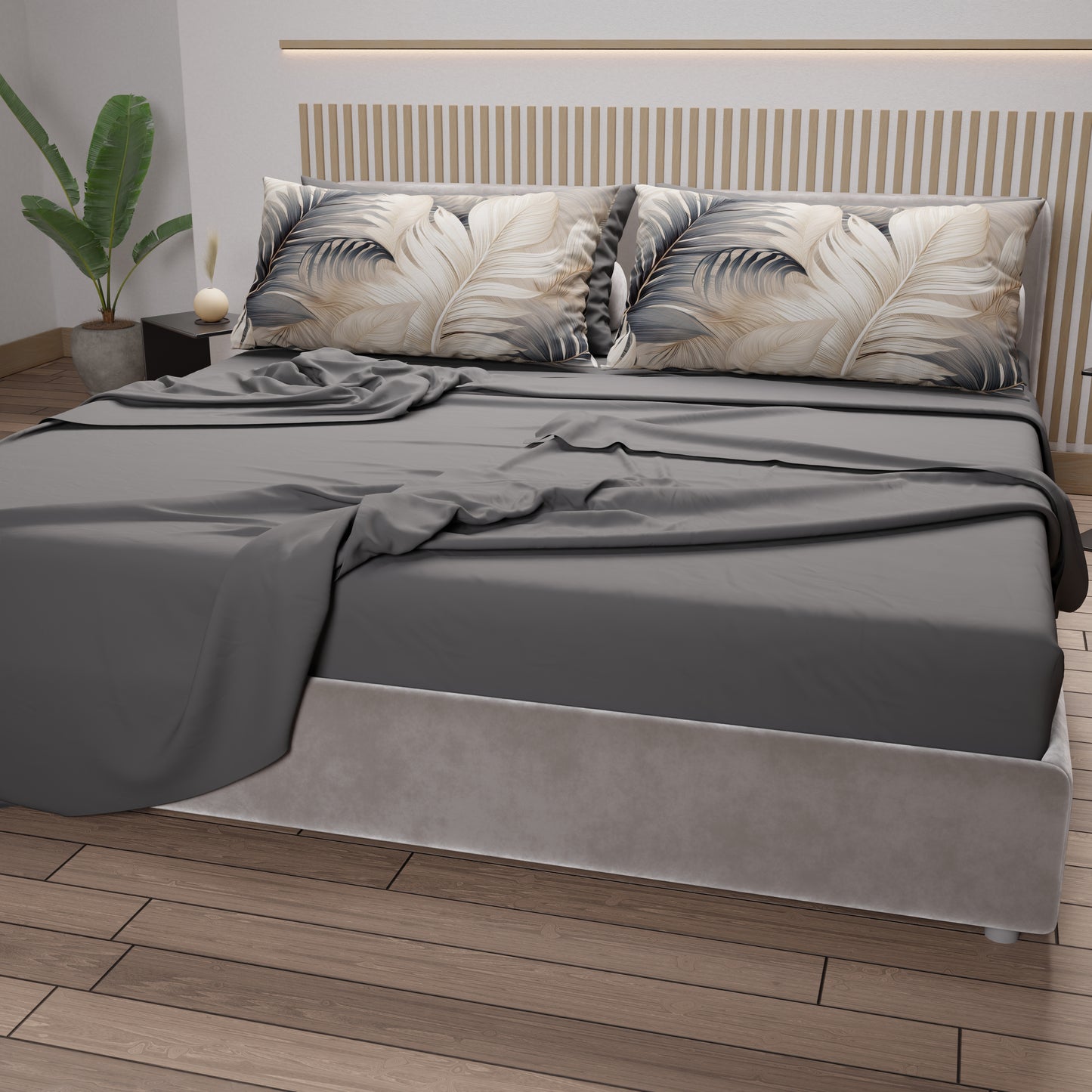 Lenzuola in Cotone, Completo Letto con Federe in Stampa Digitale Tropical 06-10