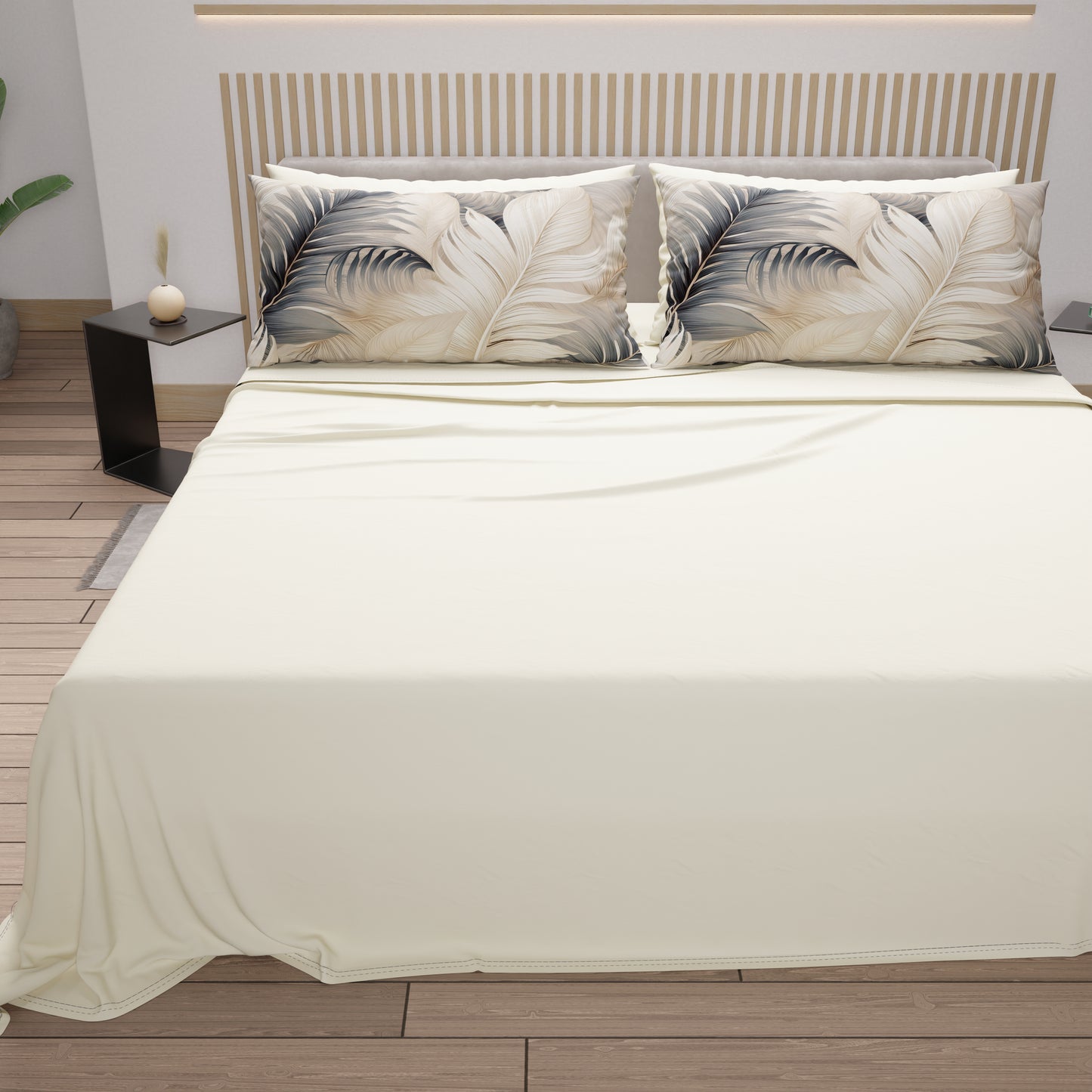 Lenzuola in Cotone, Completo Letto con Federe in Stampa Digitale Tropical 06-10