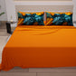 Draps en coton, parure de lit avec taies d'oreiller en impression numérique Tropical 06-3