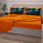 Draps en coton, parure de lit avec taies d'oreiller en impression numérique Tropical 06-3