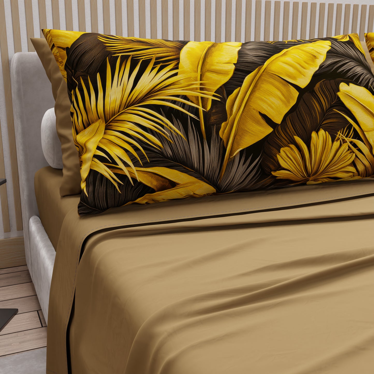 Lenzuola in Cotone, Completo Letto con Federe in Stampa Digitale Tropical 06-4