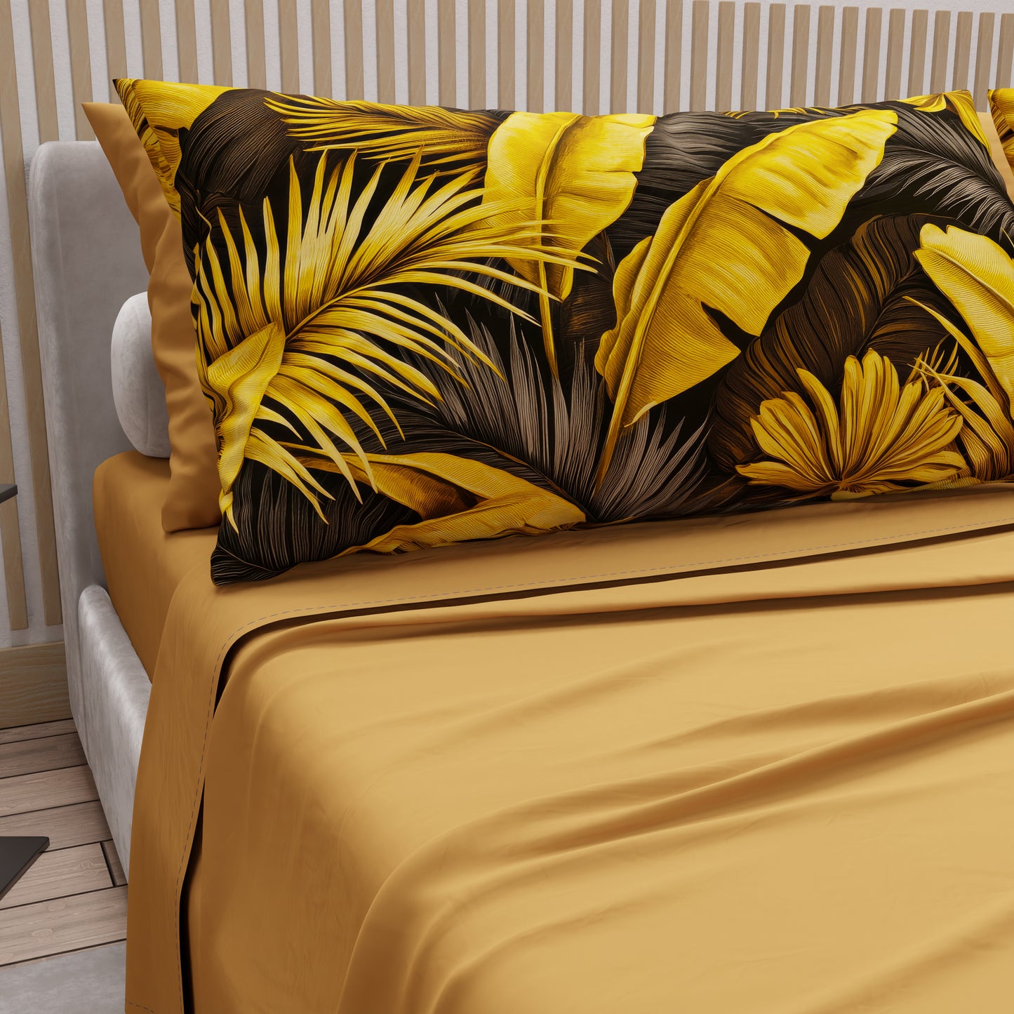 Lenzuola in Cotone, Completo Letto con Federe in Stampa Digitale Tropical 06-4