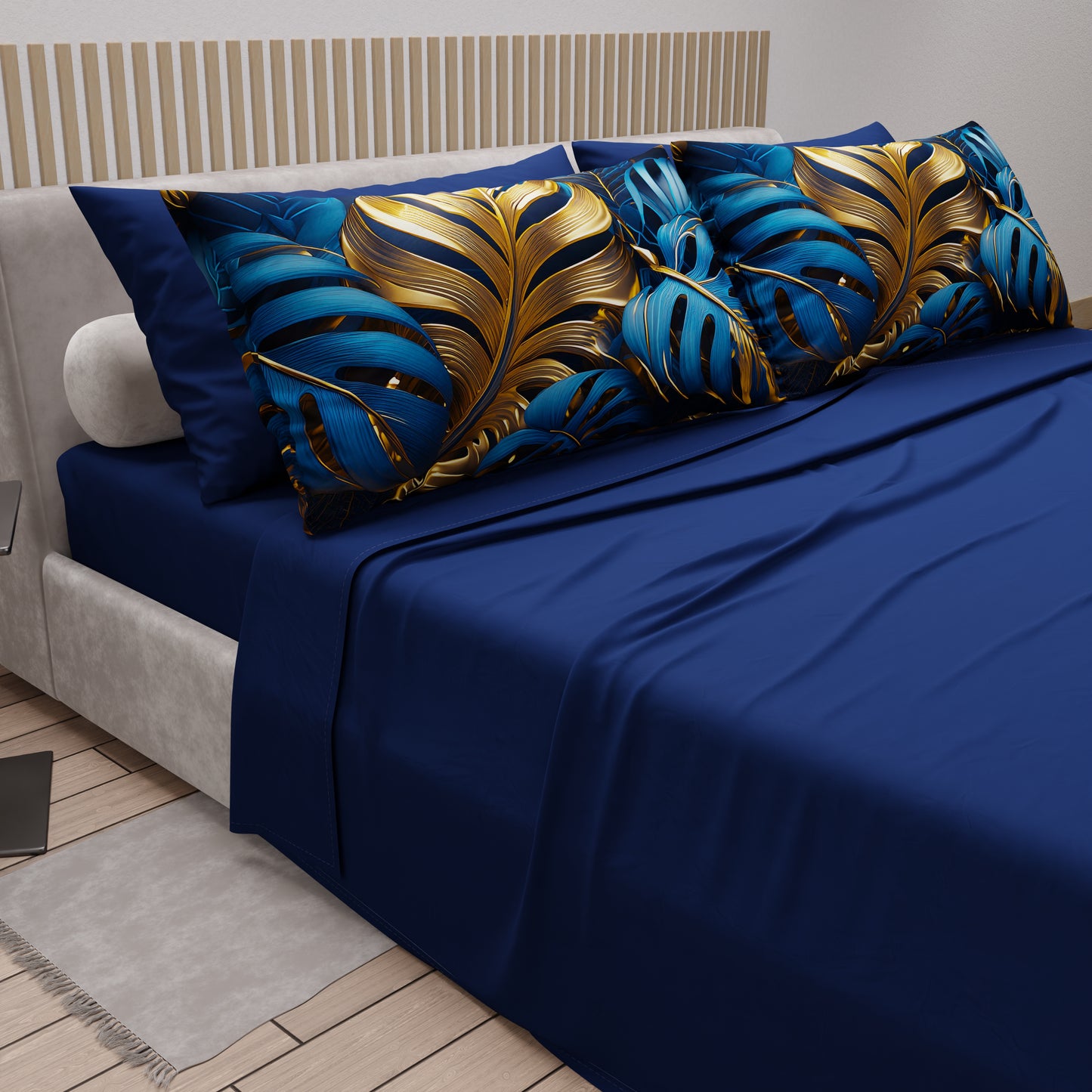 Lenzuola in Cotone, Completo Letto con Federe in Stampa Digitale Tropical 06-5