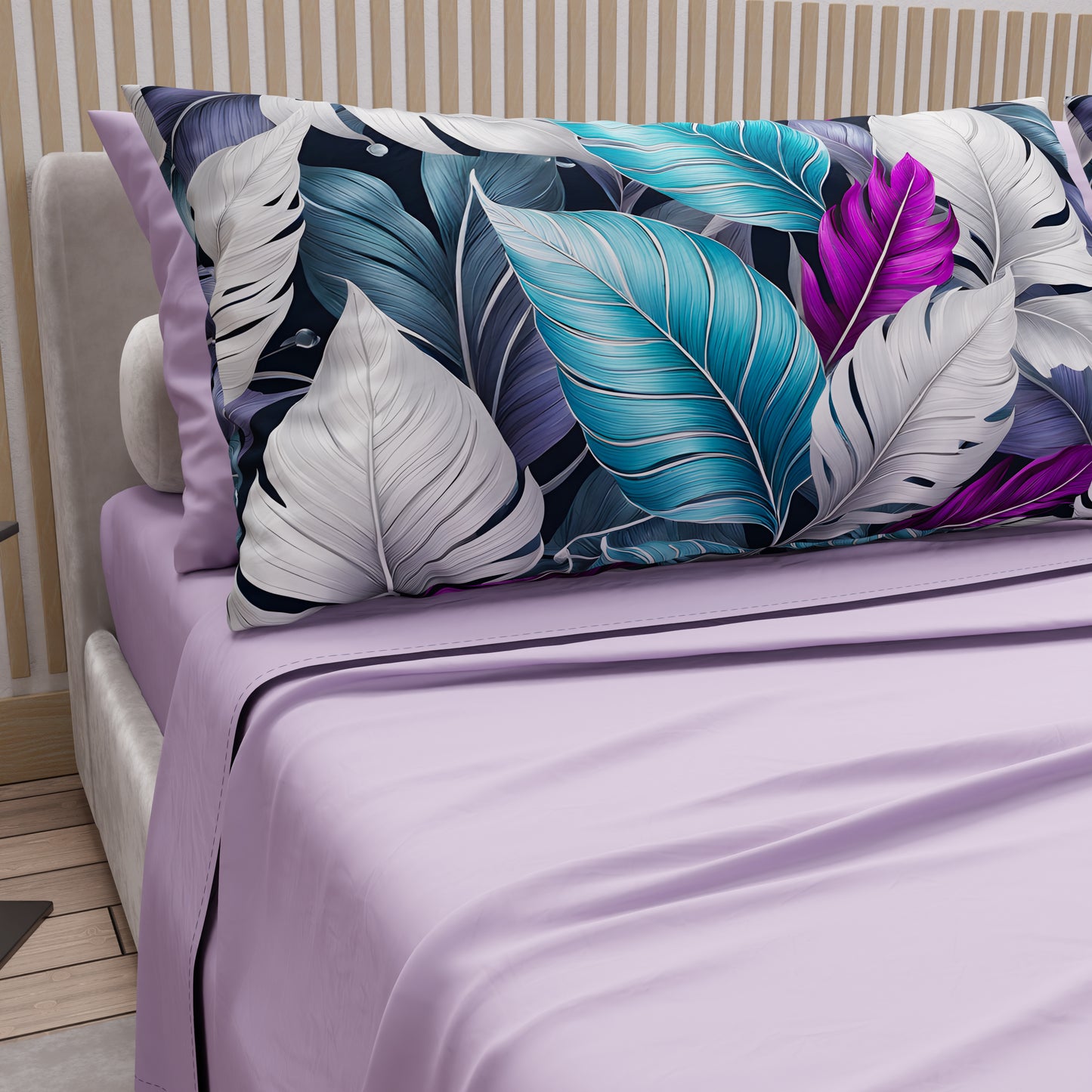 Lenzuola in Cotone, Completo Letto con Federe in Stampa Digitale Tropical 06-6