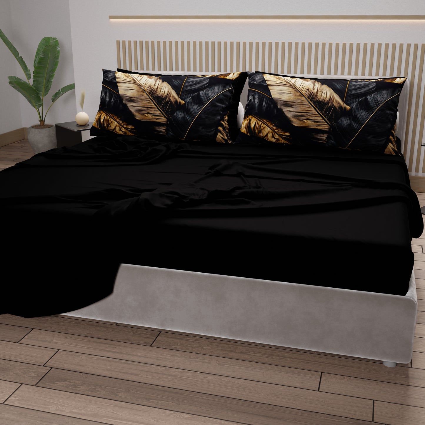 Lenzuola in Cotone, Completo Letto con Federe in Stampa Digitale Tropical 06-7
