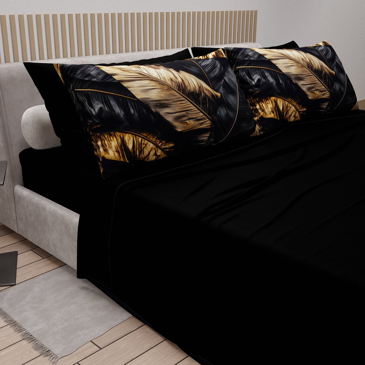 Lenzuola in Cotone, Completo Letto con Federe in Stampa Digitale Tropical 06-7