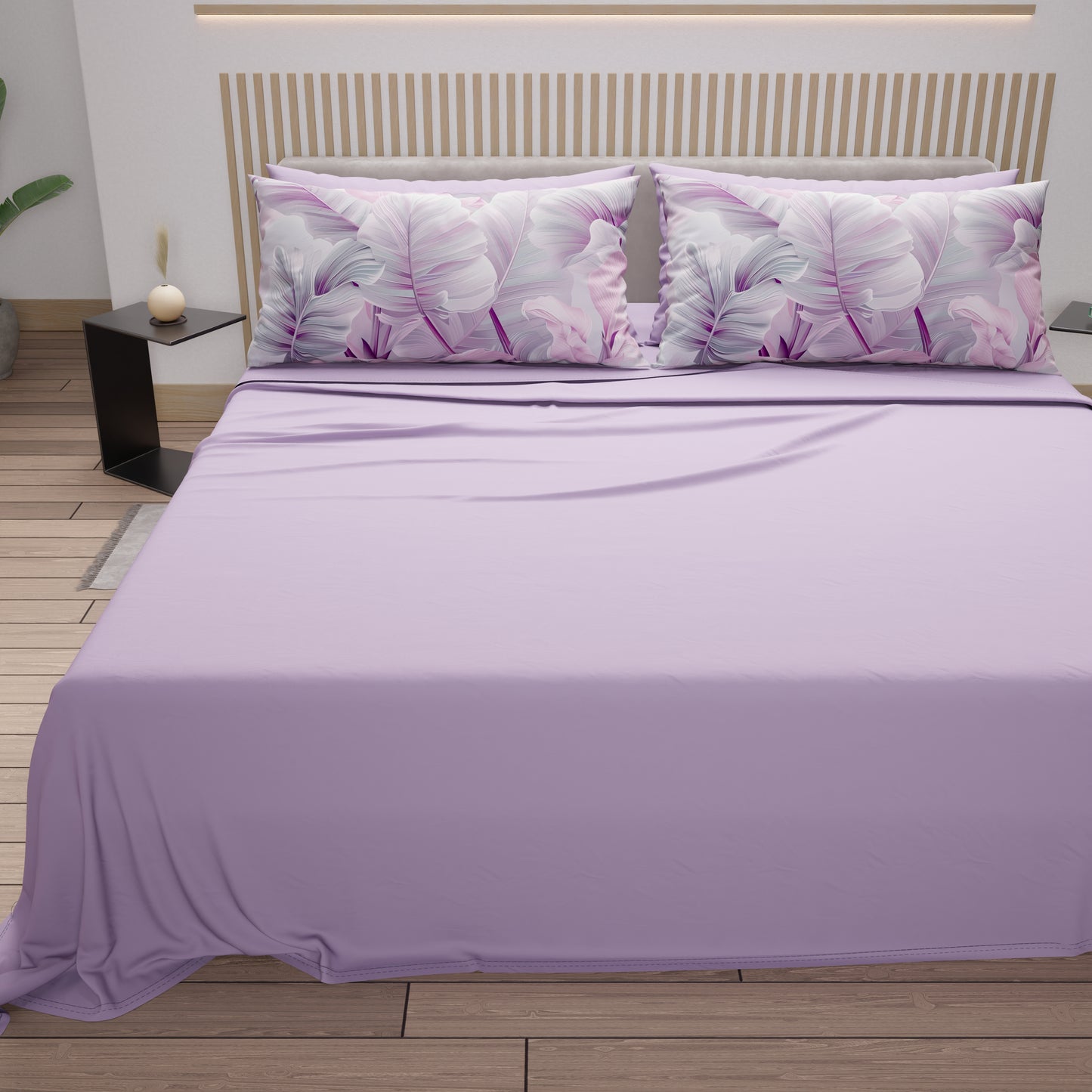 Lenzuola in Cotone, Completo Letto con Federe in Stampa Digitale Tropical 06-8