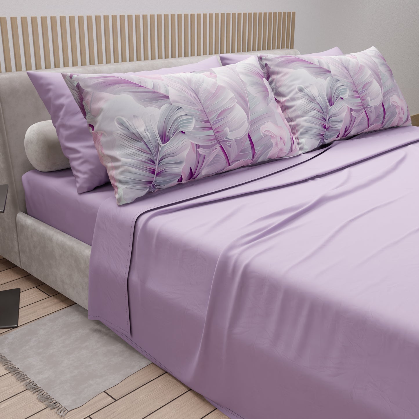Lenzuola in Cotone, Completo Letto con Federe in Stampa Digitale Tropical 06-8