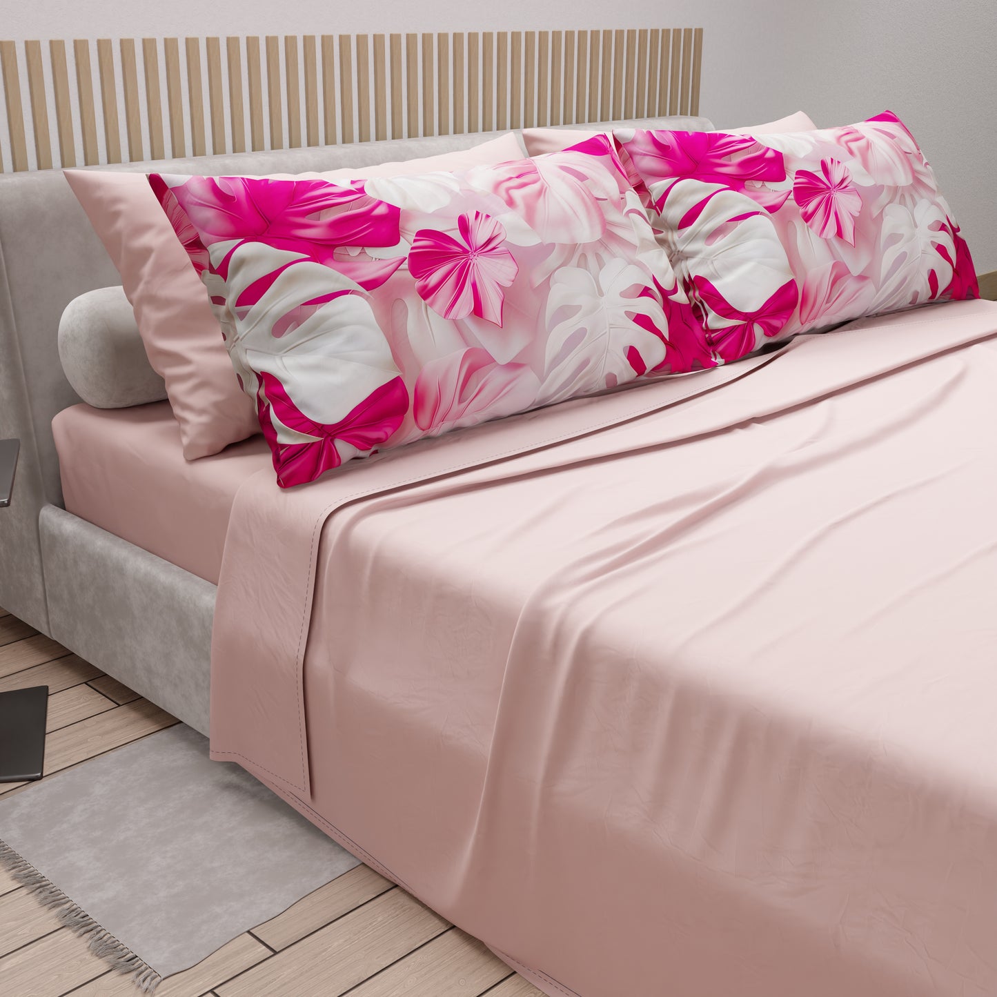 Lenzuola in Cotone, Completo Letto con Federe in Stampa Digitale Tropical 06-9