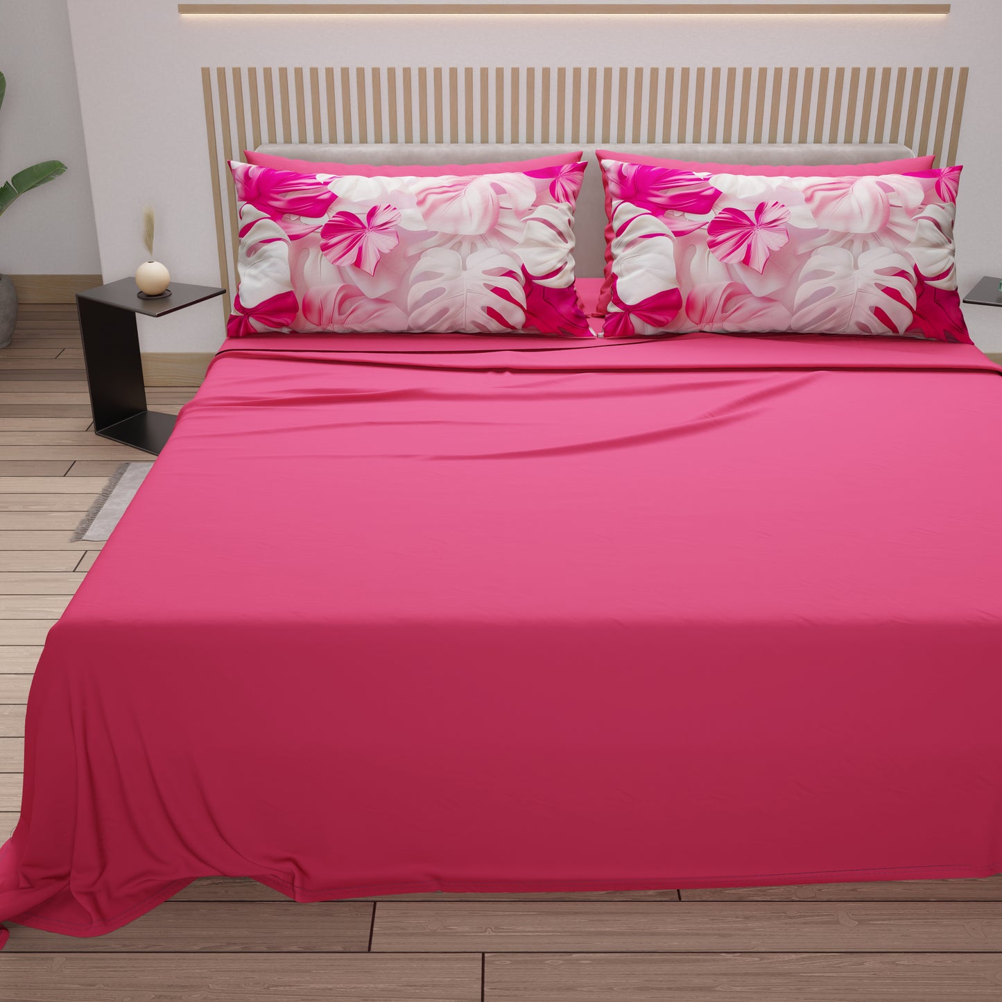 Lenzuola in Cotone, Completo Letto con Federe in Stampa Digitale Tropical 06-9
