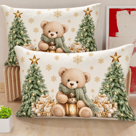 Federe, Federe Cuscini in Stampa Digitale, Teddy Gold
