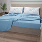 Draps en coton, parure de lit avec taies d'oreiller à impression numérique marine 101