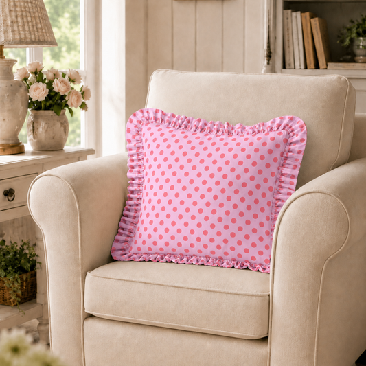 Cuscino Arredo con Rouches Pois 11