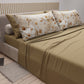 Lenzuola in Cotone, Completo Letto con Federe in Stampa Digitale Floreale F12