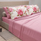 Lenzuola in Cotone, Completo Letto con Federe in Stampa Digitale Bouquet