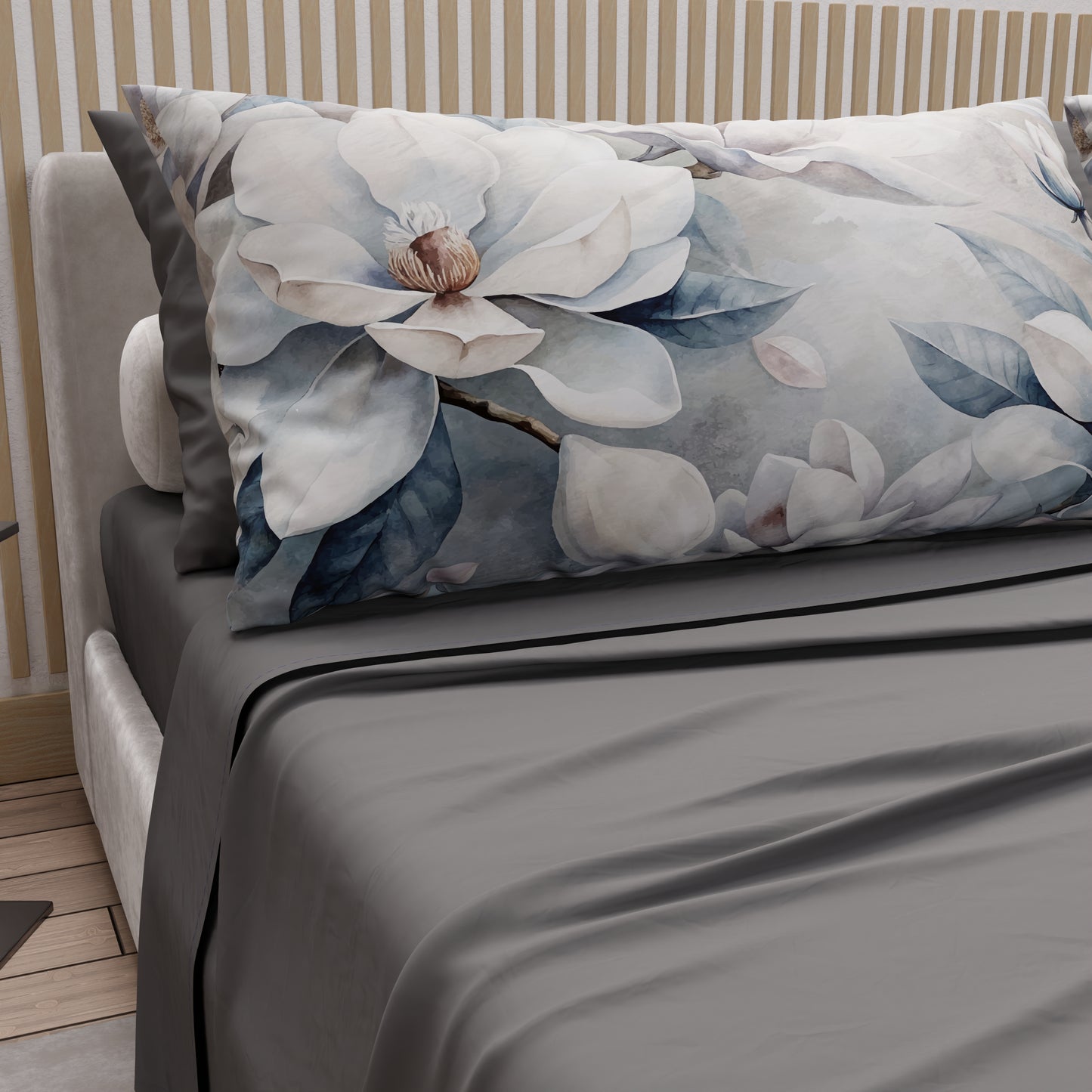 Lenzuola in Cotone, Completo Letto con Federe in Stampa Digitale Floreale F14