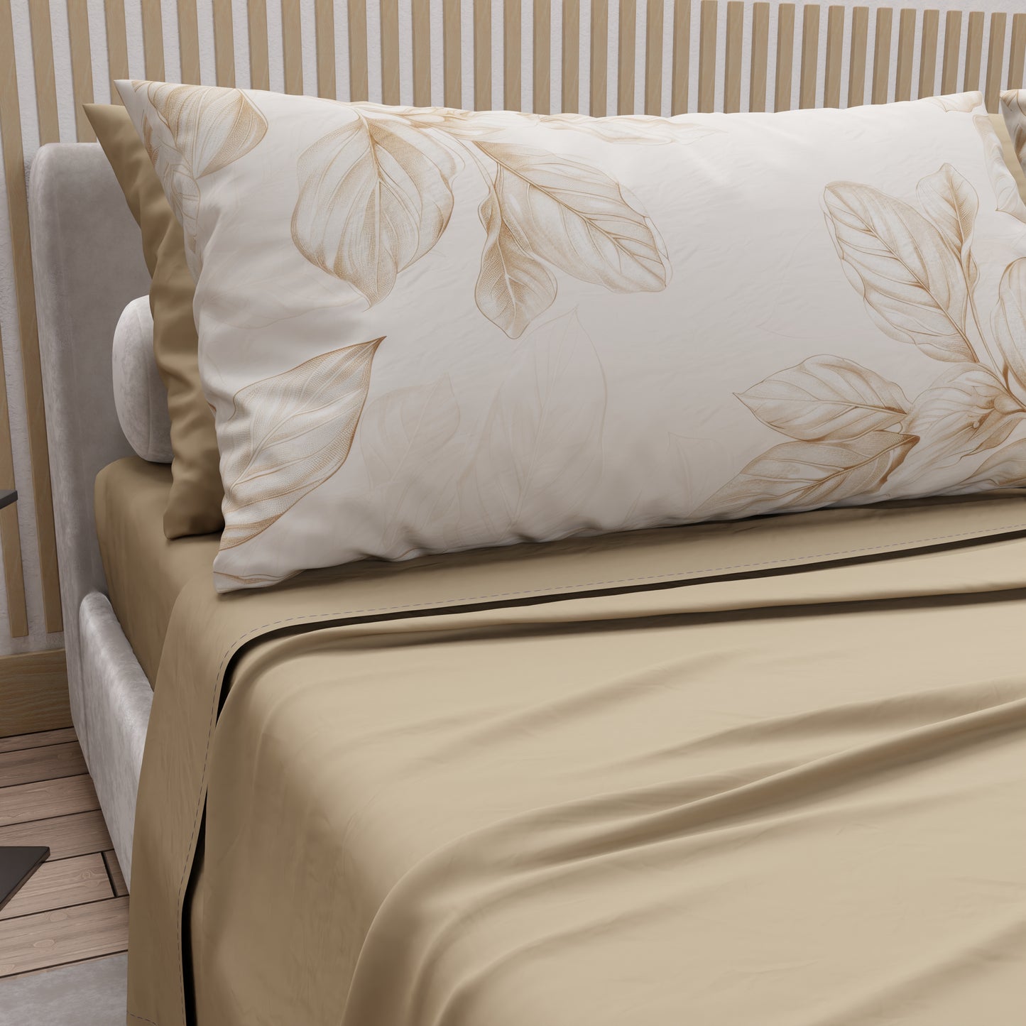Lenzuola in Cotone, Completo Letto con Federe in Stampa Digitale Floreale F150