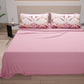 Lenzuola in Cotone, Completo Letto con Federe in Stampa Digitale Cigni Rosa