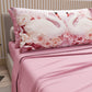 Lenzuola in Cotone, Completo Letto con Federe in Stampa Digitale Cigni Rosa